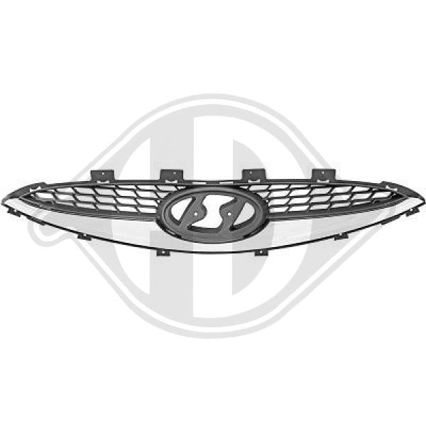 Hyundai IX 20 10-15 - Kratka chłodnicy (grill)
