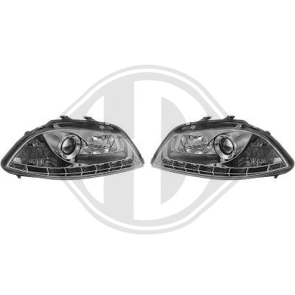 Seat Ibiza 02-08 - Zestaw reflektora głównego