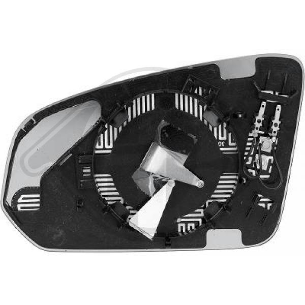 Volvo S60 V60 (Typ Y20) 19->> - Szkło lusterka lusterko zewnętrzne