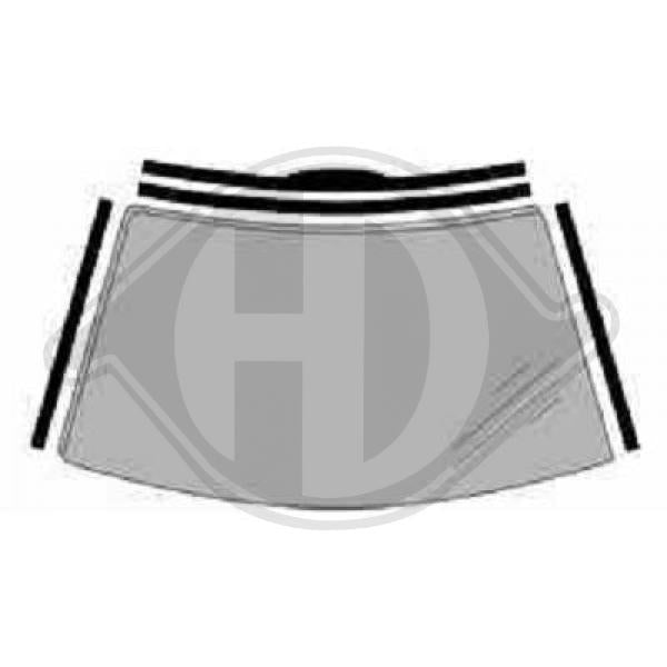 Renault Clio II 98-01 - Listwa ozdobna / ochronna szyba czołowa