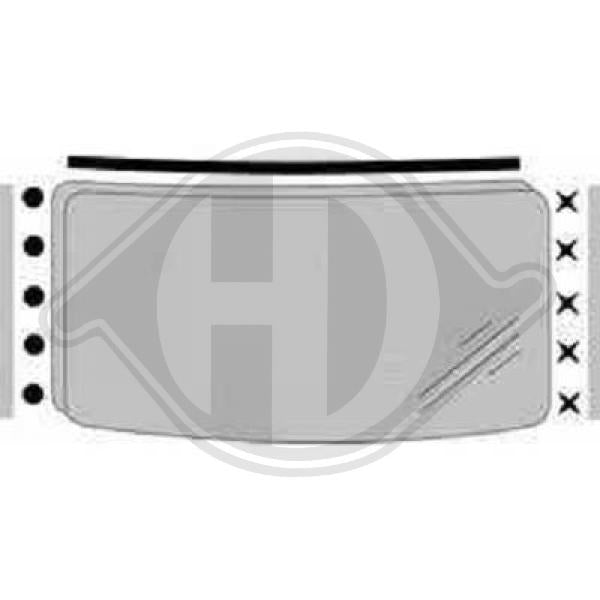 Mercedes Vito VAN/V-Class 96-03 - Listwa ozdobna / ochronna szyba czołowa