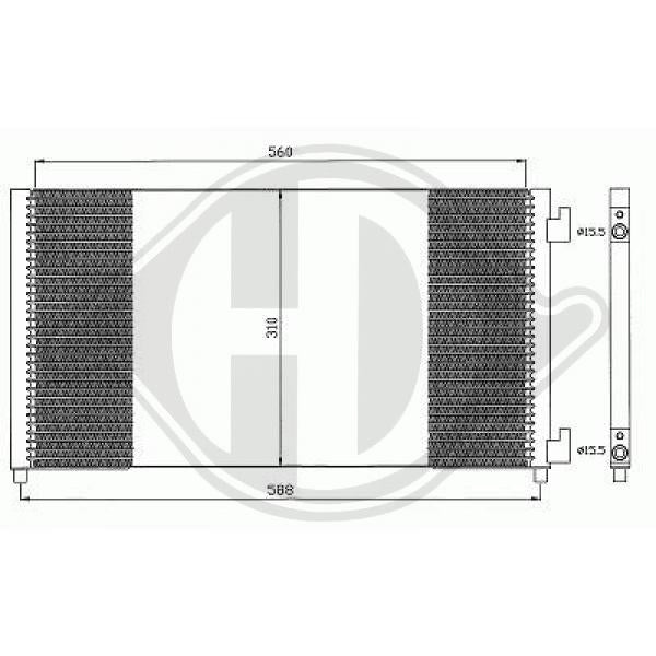 Fiat Punto 03-07 - Skraplacz klimatyzacja