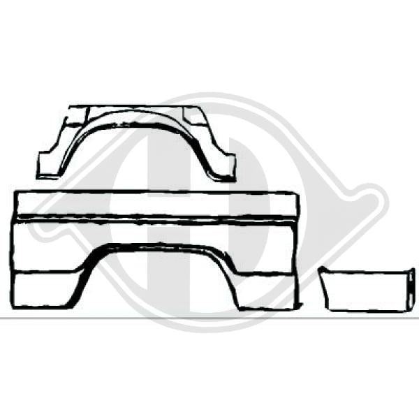 Mercedes - Wnęka na koło