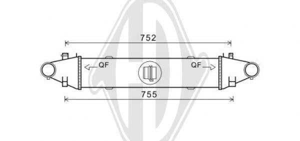 Mercedes - Chłodnica powietrza doładowującego