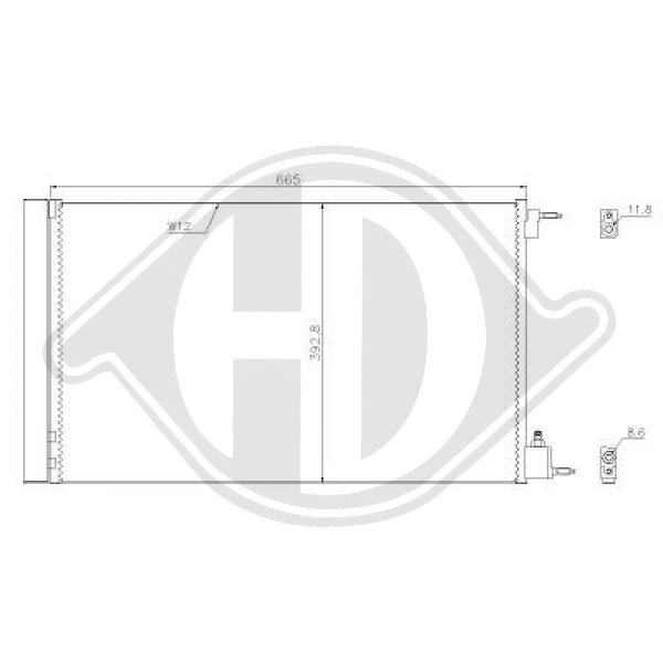 Opel - Skraplacz klimatyzacja