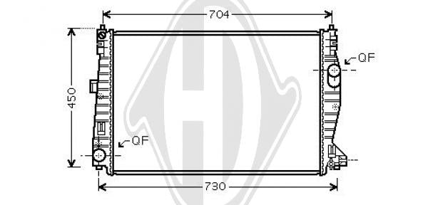 Alfa-Romeo - Chłodnica układ chłodzenia silnika