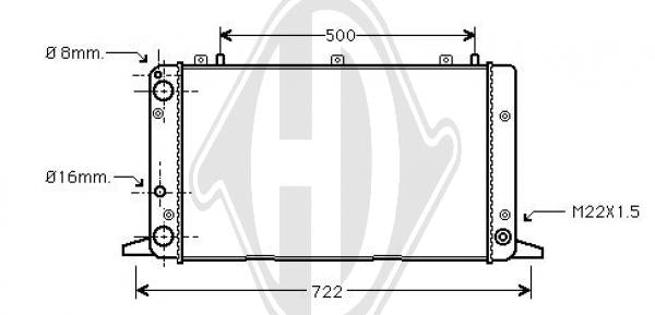 Audi - Chłodnica układ chłodzenia silnika
