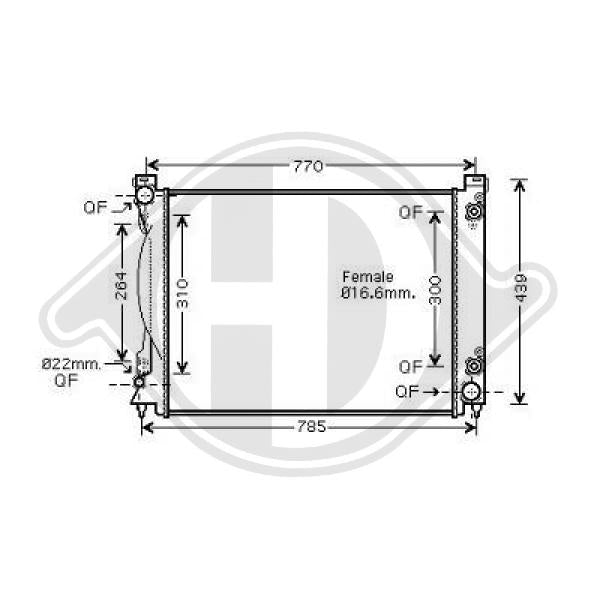 Audi - Chłodnica układ chłodzenia silnika