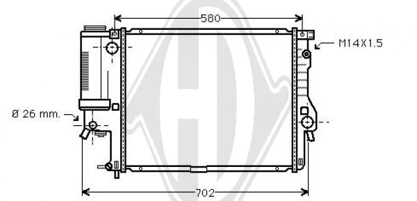 BMW - Chłodnica układ chłodzenia silnika