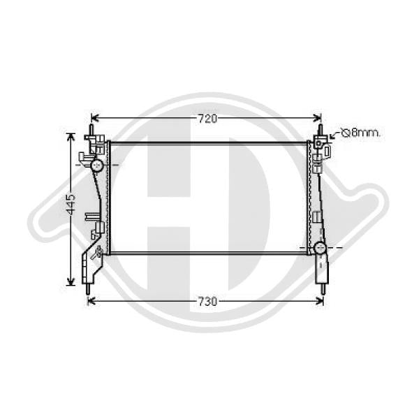 Peugeot - Chłodnica układ chłodzenia silnika