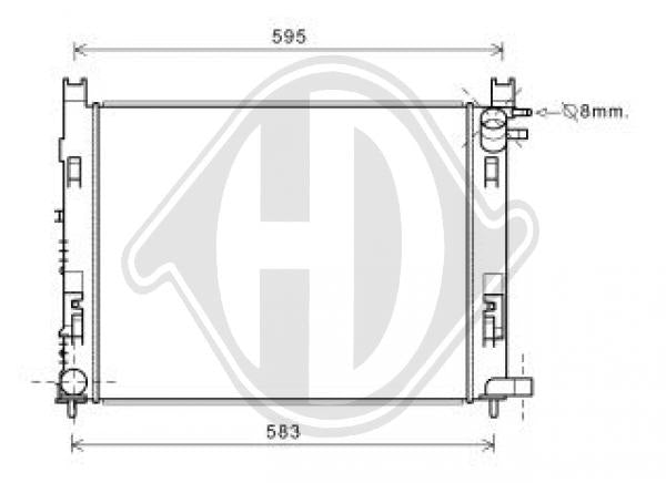 Renault - Chłodnica układ chłodzenia silnika