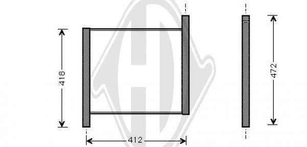 Mercedes - Chłodnica układ chłodzenia silnika