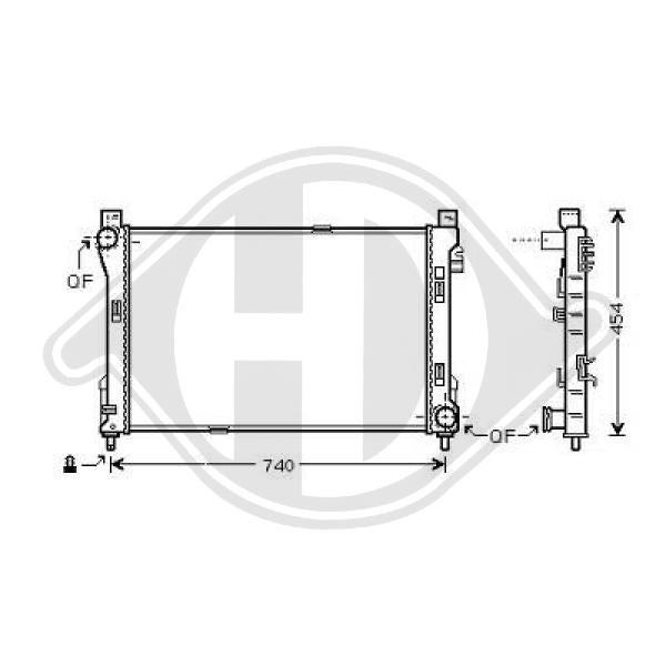 Mercedes - Chłodnica układ chłodzenia silnika