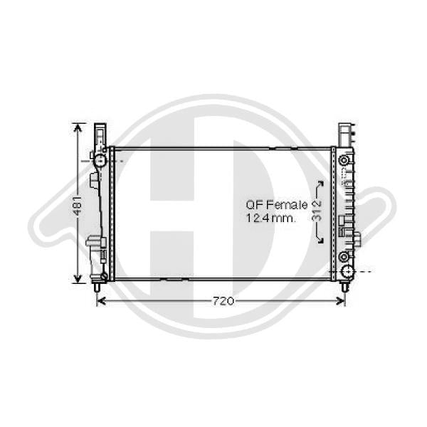Mercedes - Chłodnica układ chłodzenia silnika