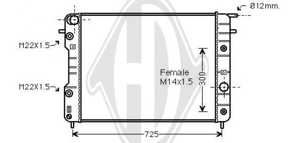 Opel - Chłodnica układ chłodzenia silnika
