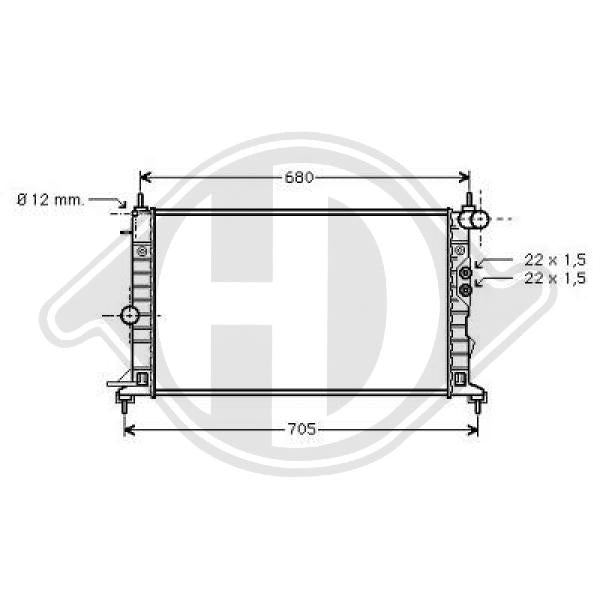 Opel - Chłodnica układ chłodzenia silnika