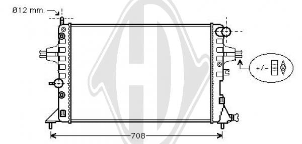 Opel - Chłodnica układ chłodzenia silnika
