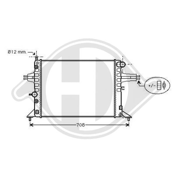 Opel - Chłodnica układ chłodzenia silnika