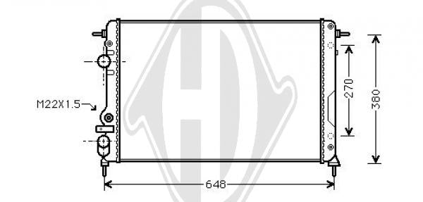 Renault - Chłodnica układ chłodzenia silnika