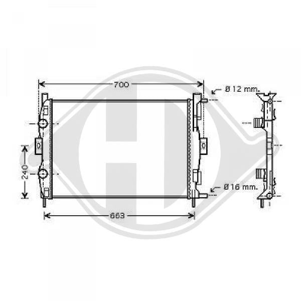 Renault - Chłodnica układ chłodzenia silnika
