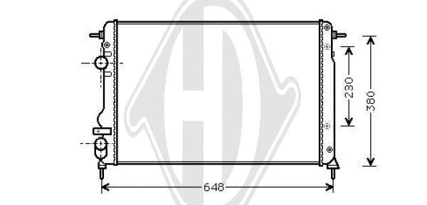 Renault - Chłodnica układ chłodzenia silnika