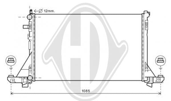 Renault - Chłodnica układ chłodzenia silnika