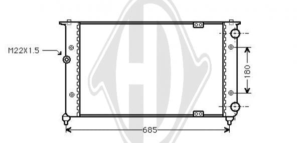 Volkswagen - Chłodnica układ chłodzenia silnika