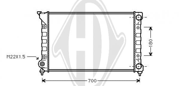 Volkswagen - Chłodnica układ chłodzenia silnika