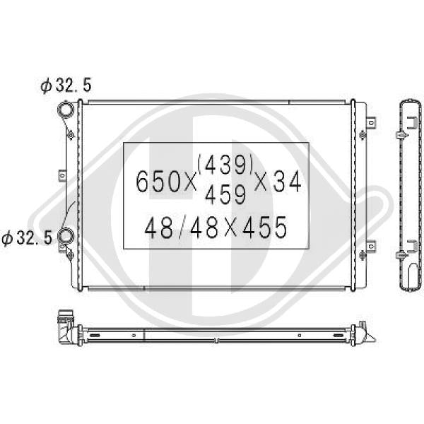 Volkswagen - Chłodnica układ chłodzenia silnika